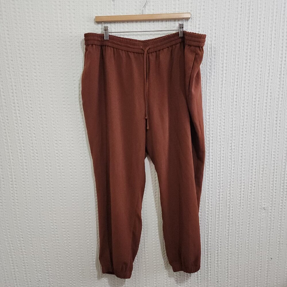 Express Midrise Brown Jogger Pants Women's Plus Size 2X - Picture 12 of 12